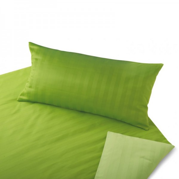 Satin Kissenbezug in Farbe Grün